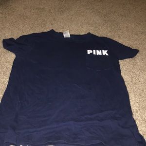 A pink shirt